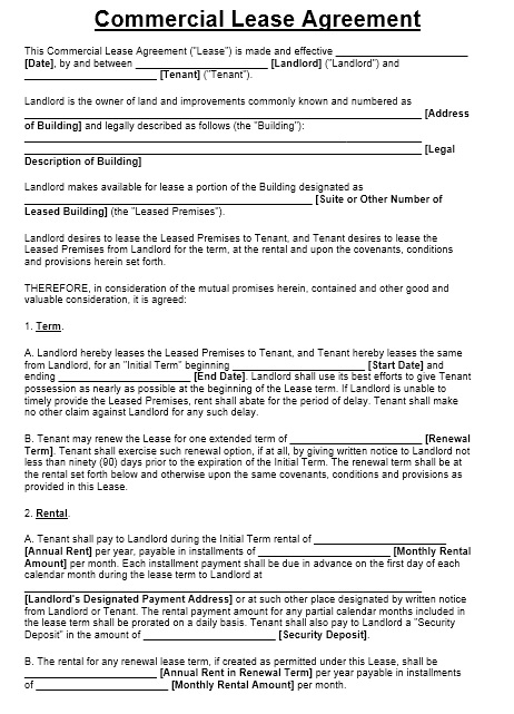 13 Free Sample Office Sublease Agreement Templates Printable Samples