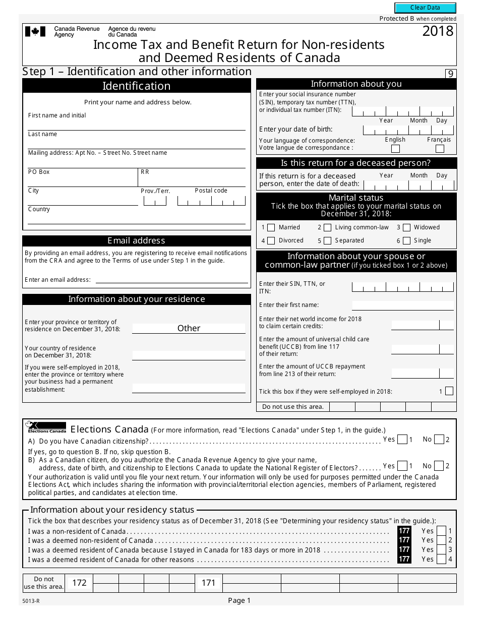 2023 Canadian Income Tax Return Forms Printable Forms Free Online