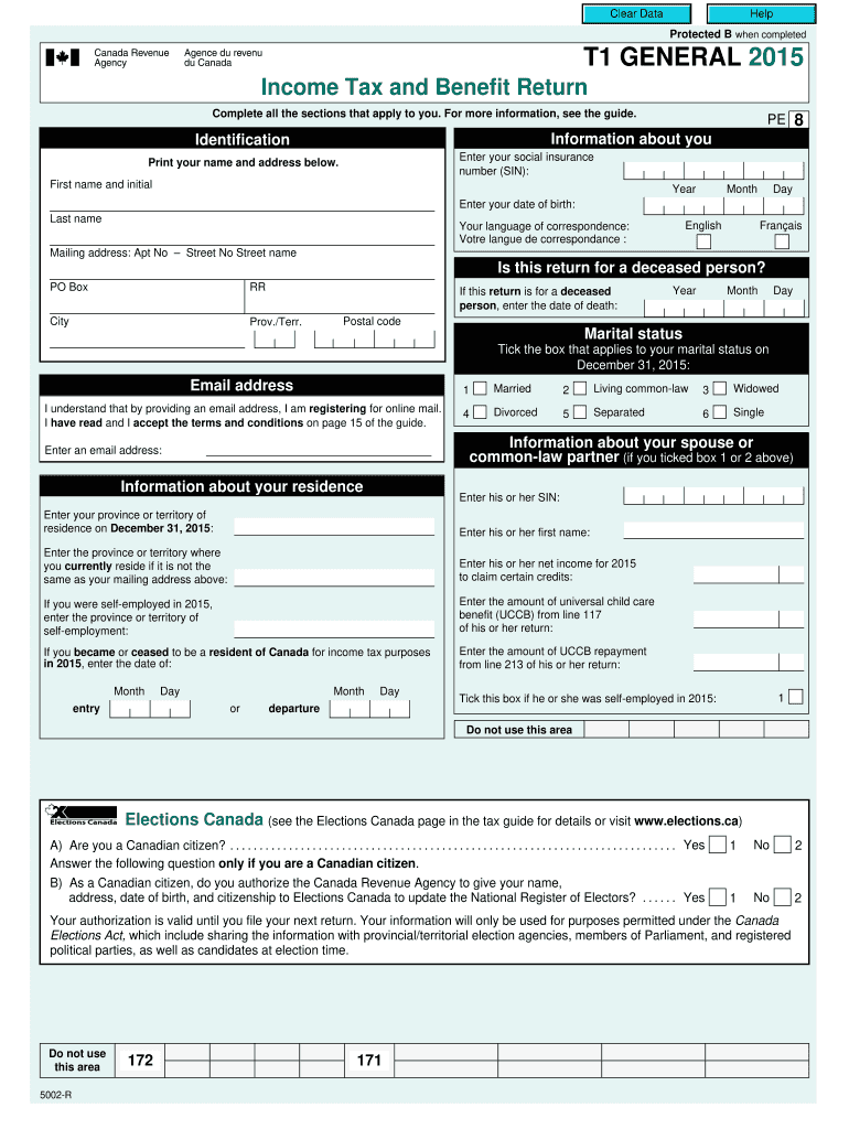 2023 Personal Income Tax Forms Canada Printable Forms Free Online