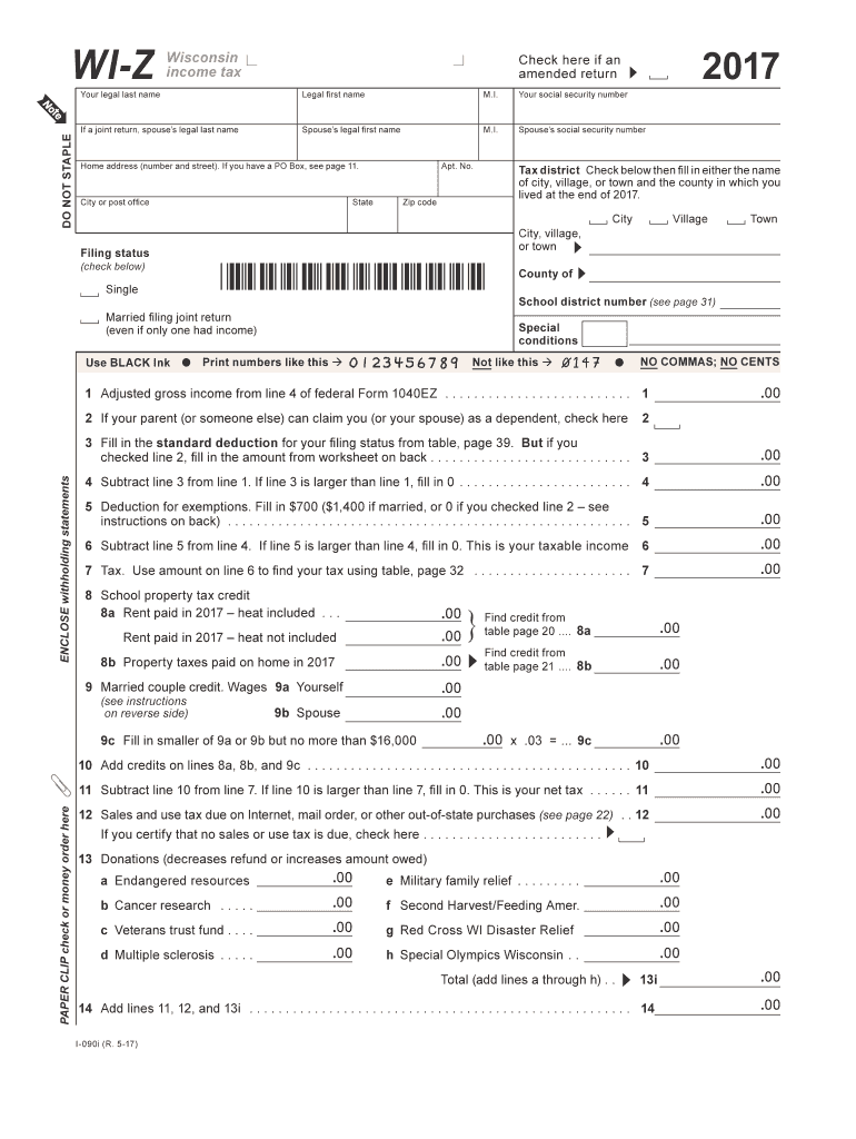 2023 Wisconsin Tax Form Printable Forms Free Online