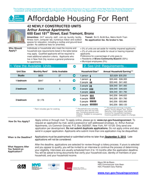 25 Printable Nyc Low Income Housing Application Forms And Templates