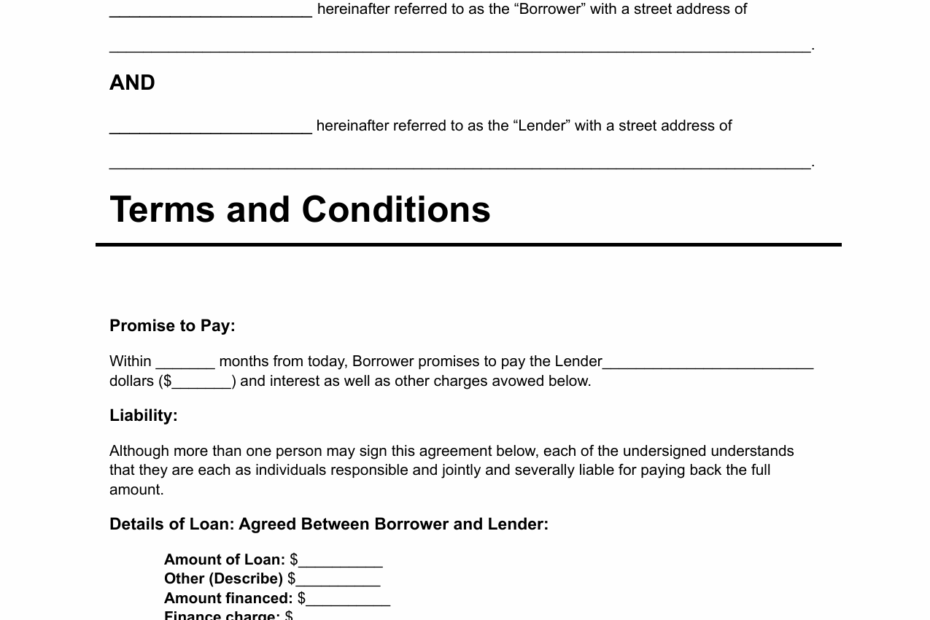 40 Free Loan Agreement Templates Word Pdf Template Lab Free