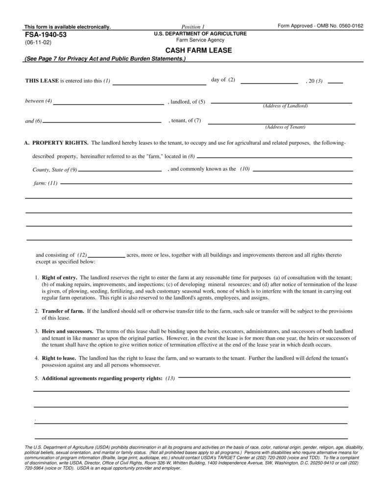 8 Farm Lease Agreement Templates PDF Free Premium Templates Printable 