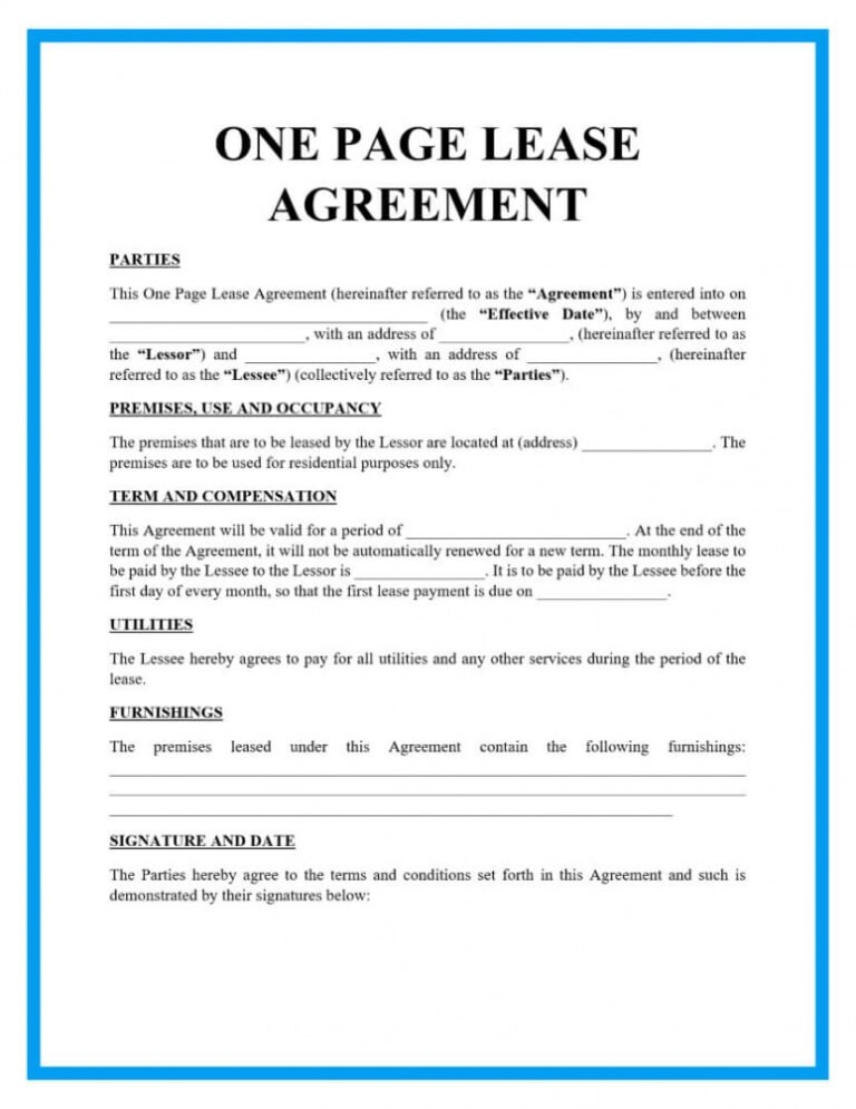 Best Renters Agreement Contract Template Excel Example Steemfriends