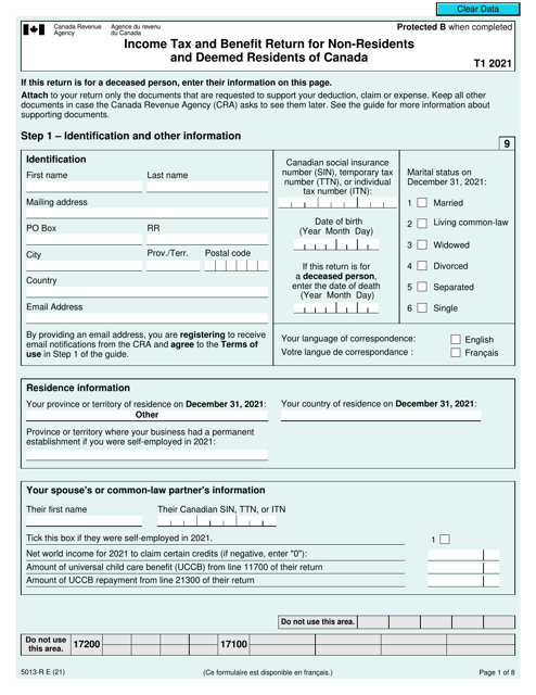 Canadian Income Tax Templates PDF Download Fill And Print For Free 