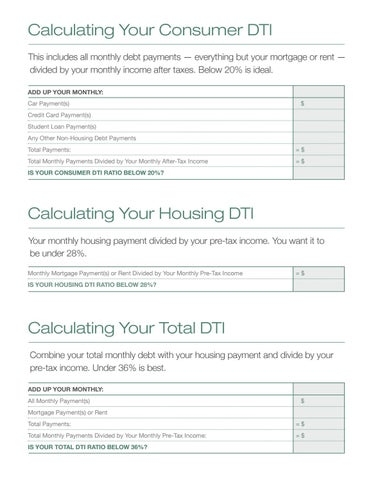 Debt to Income Worksheet By HHC 807th MC DS Issuu Worksheets Library