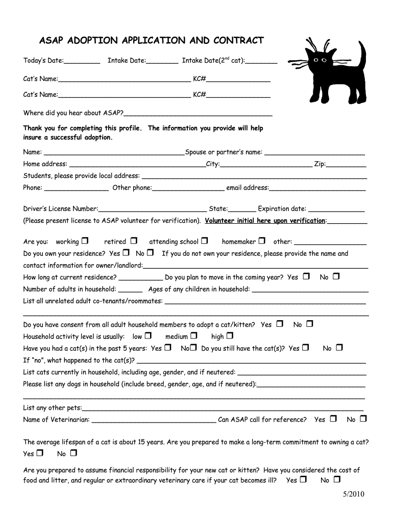 Dog Adoption Agreement Printable Blank Pet Adoption Forms Printable 