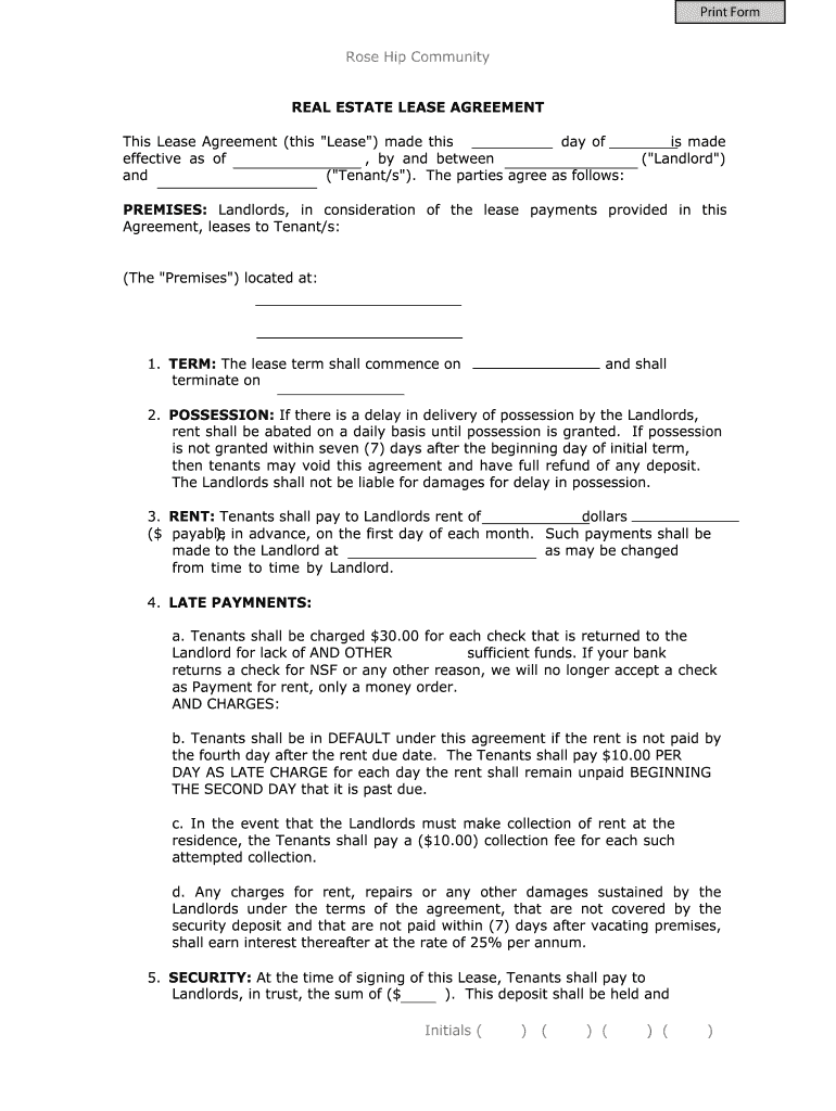 Downloadable Printable California Rental Agreement Pdf