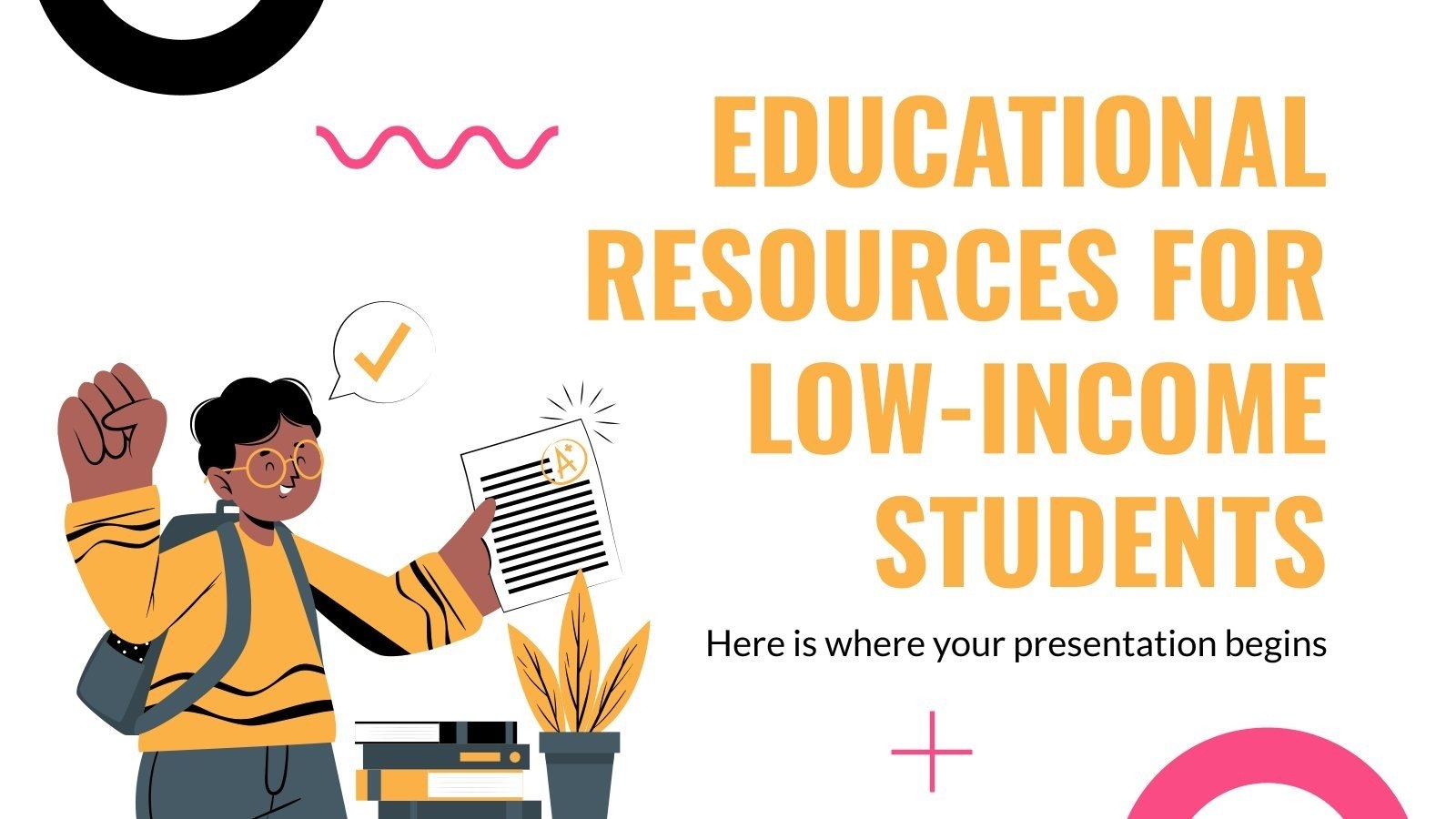 Ed Resources For Low Income Students Google Slides PPT