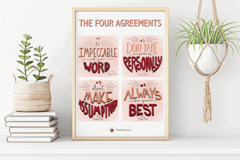 FOUR AGREEMENTS Free Printable Poster