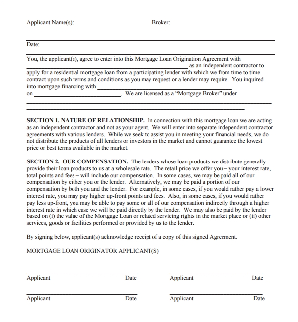FREE 12 Sample Mortgage Agreement Templates In PDF MS Word Google 