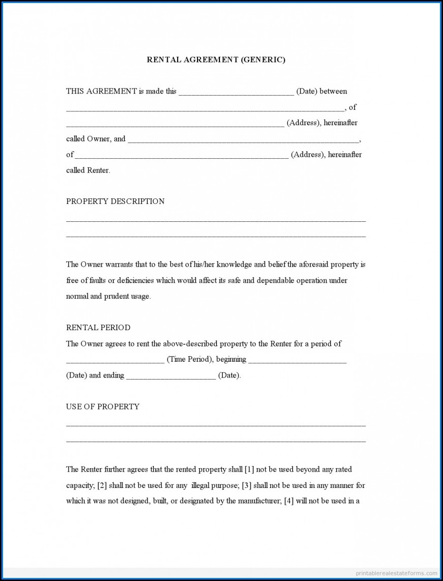 Free Fillable Printable Lease Agreement Form Form Resume Examples 