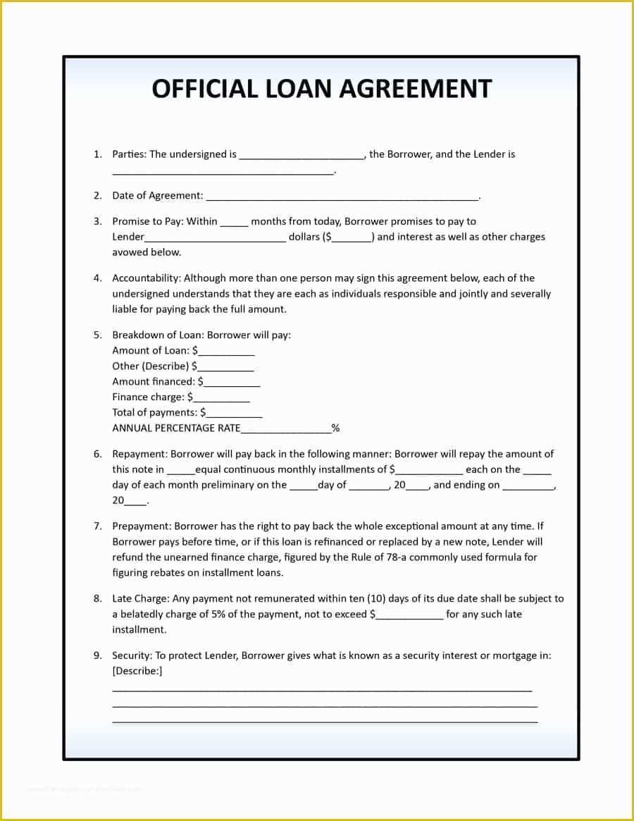 Free Loan Agreement Template Pdf Of 15 Draft Agreement Between Two 