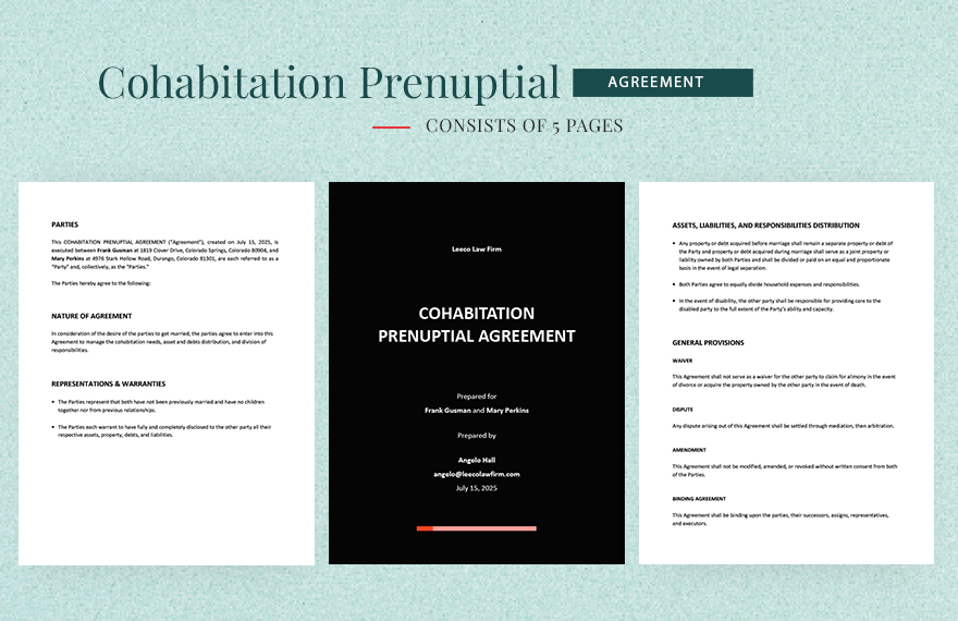 Free Prenuptial Agreement Templates Editable And Printable