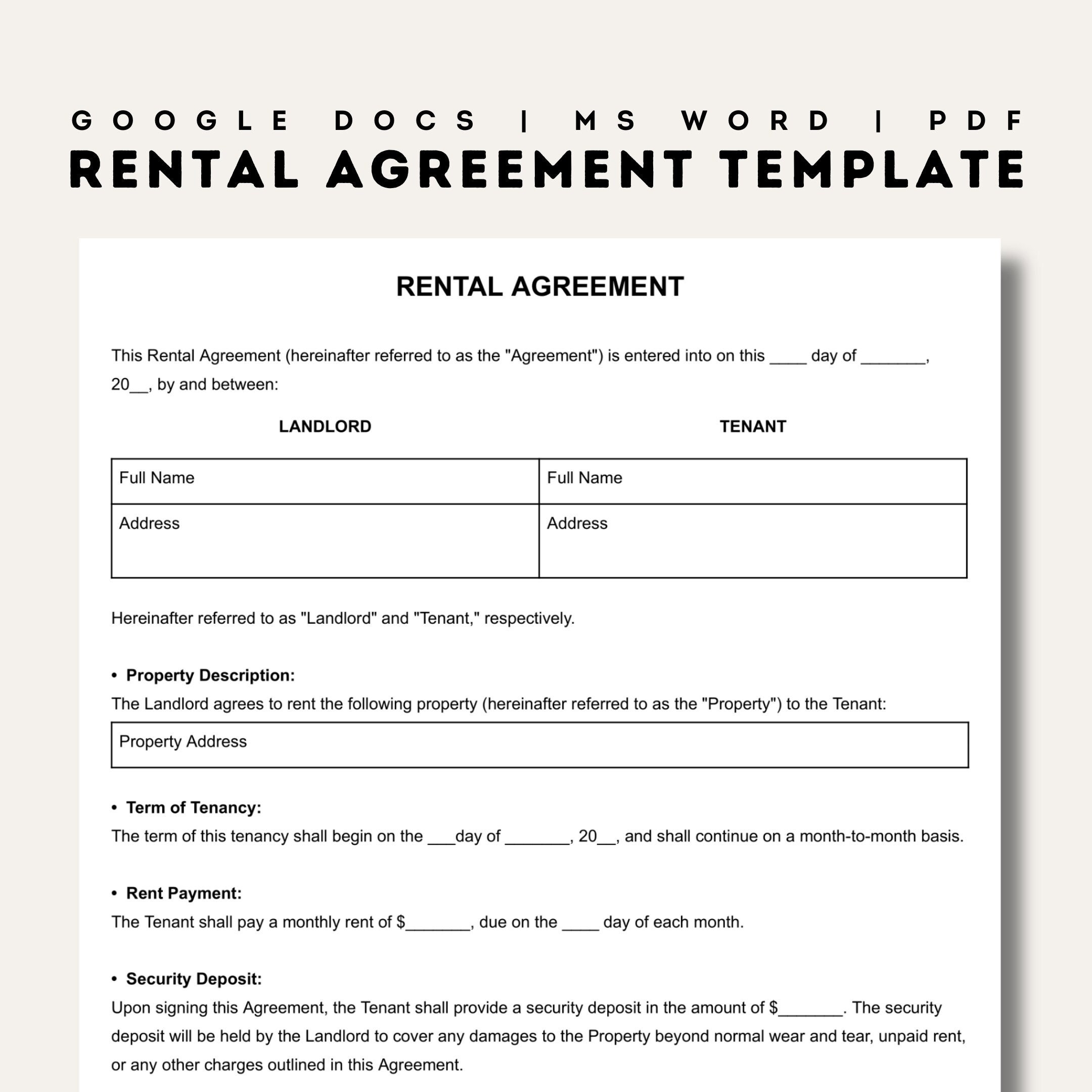 Free Printable Apartment Rental Agreement Download Free Printable 