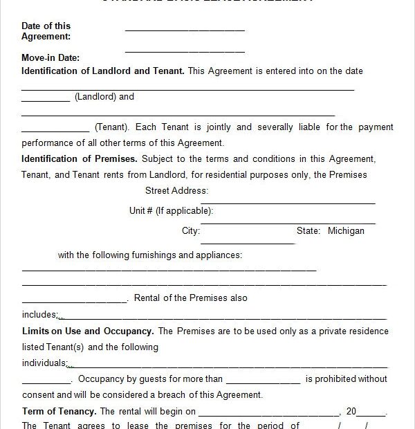 Free Printable Basic Rental Agreement Pdf Free Templates Printable