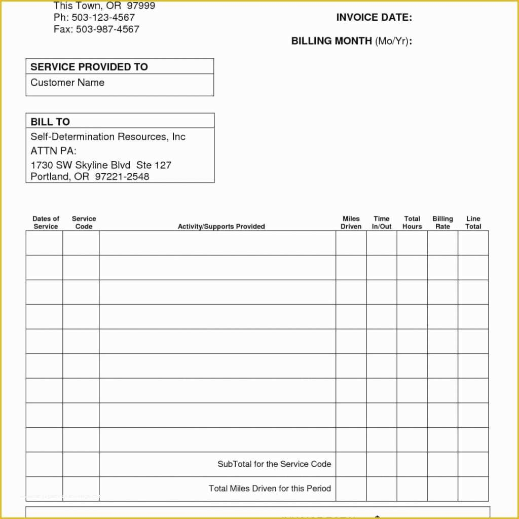 Free Printable Billing Statement Template Of Blank Invoice Statement 