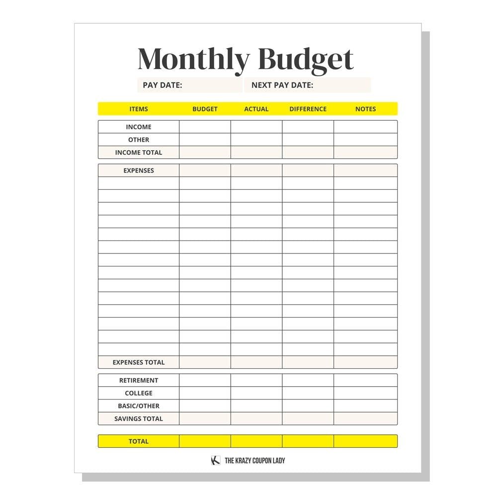 Free Printable Budget Worksheets Freebie FInding Mom Worksheets Library