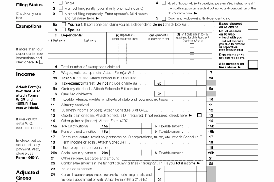 Free Printable Federal Income Tax Forms Printable Forms Free Online