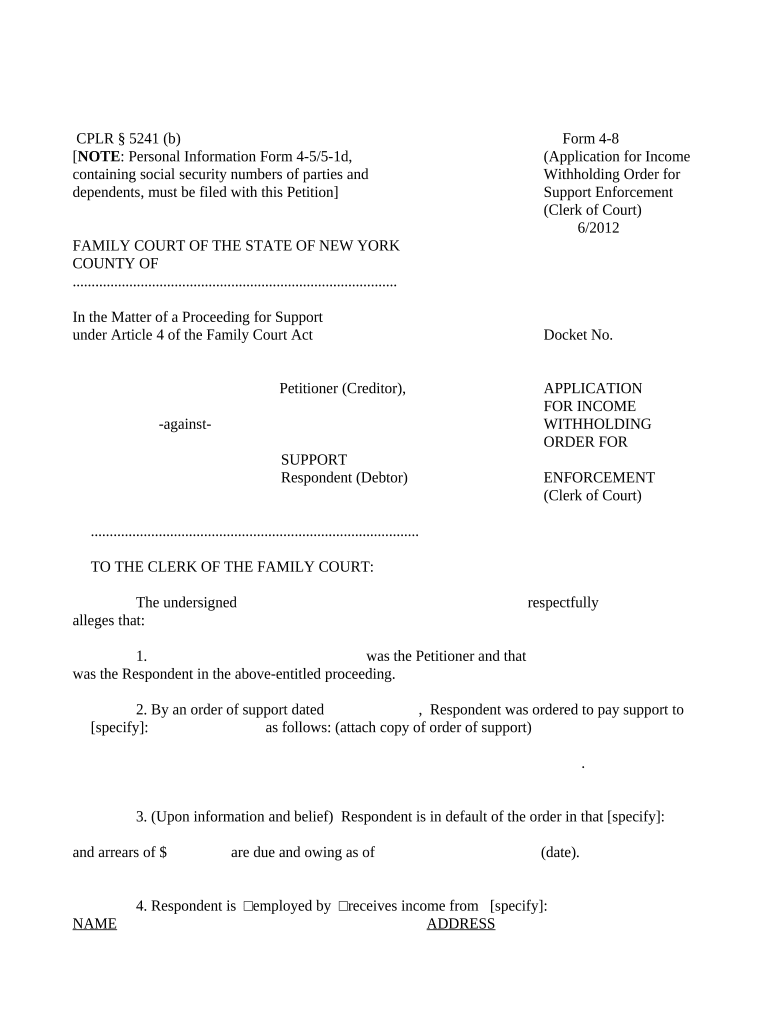 Free Printable Income Execution Form 5241 Printable Forms Free Online