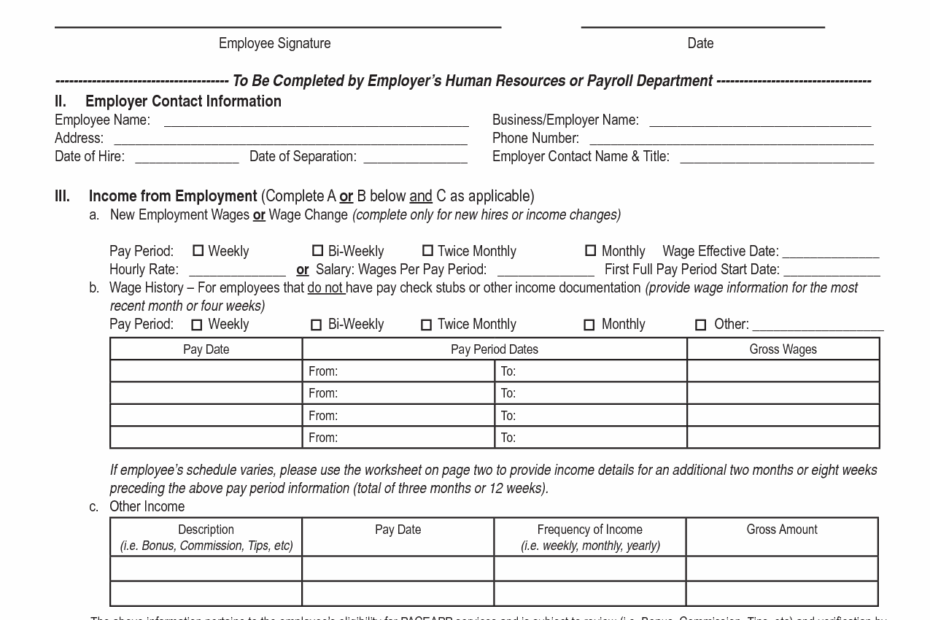 Free Printable Income Verification Form Printable Form 2024