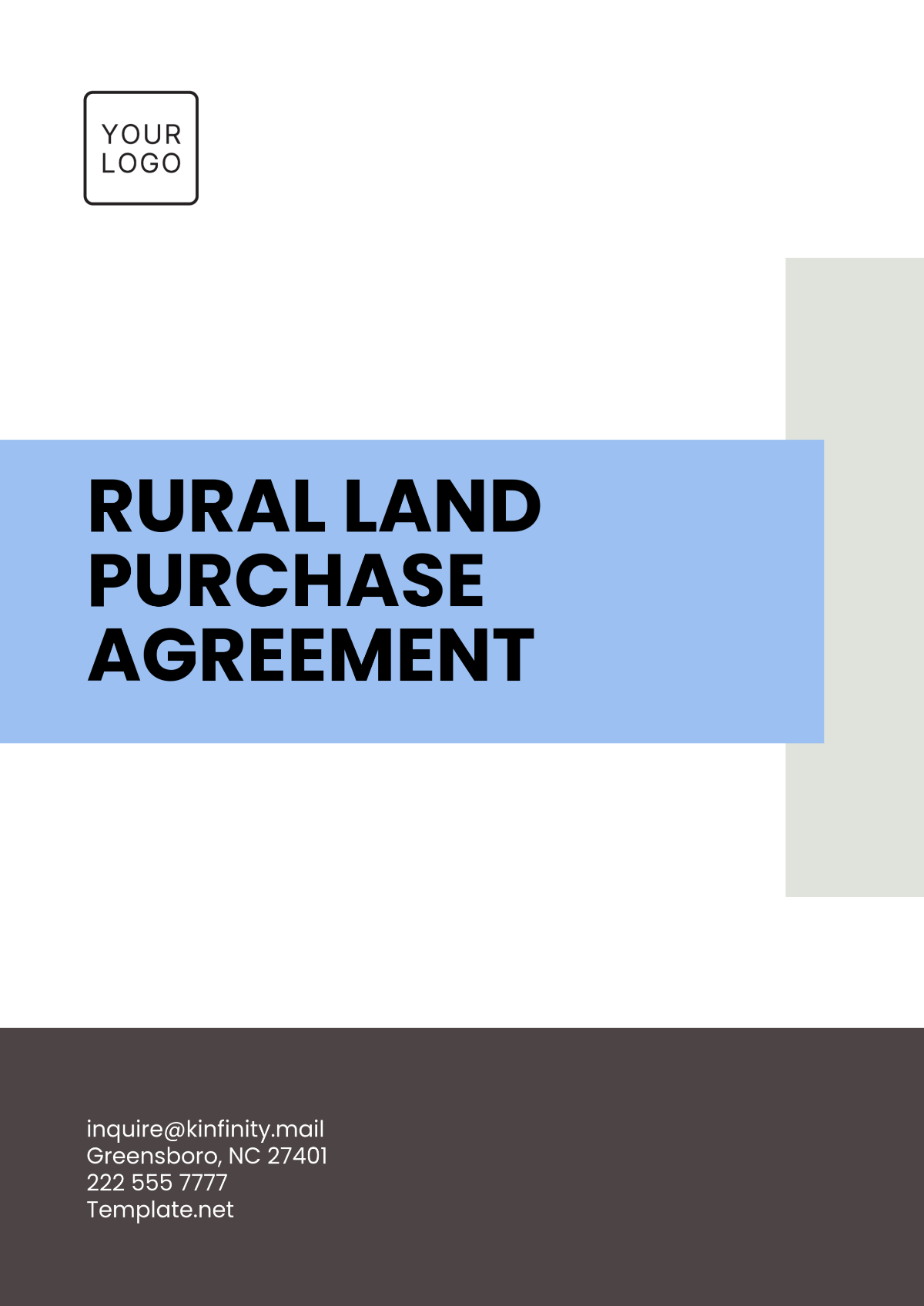Free Printable Land Purchase Agreement Template To Edit Online