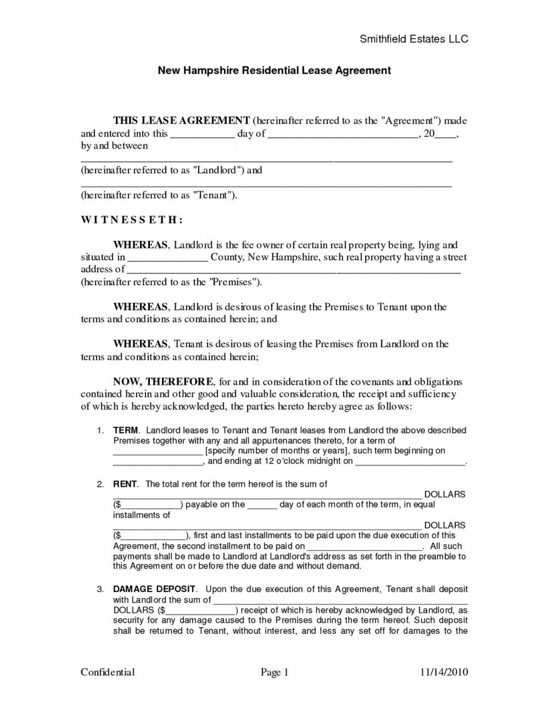 Free Printable Lease Agreement Pa Free Printable A To Z