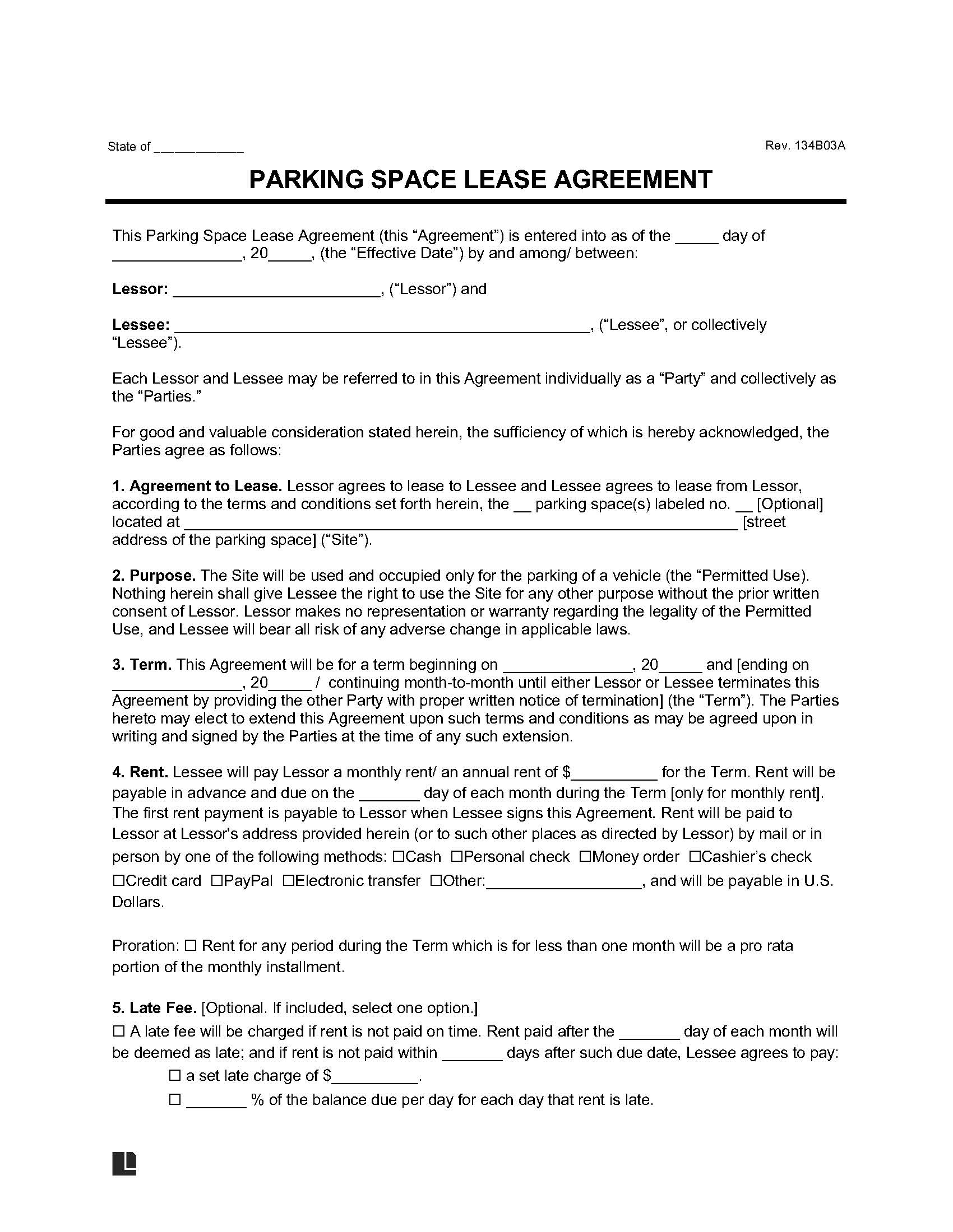 Free Printable Lot Rental Agreement Free Printable Template