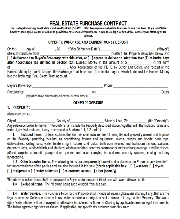 Free Printable Mobile Home Purchase Agreement
