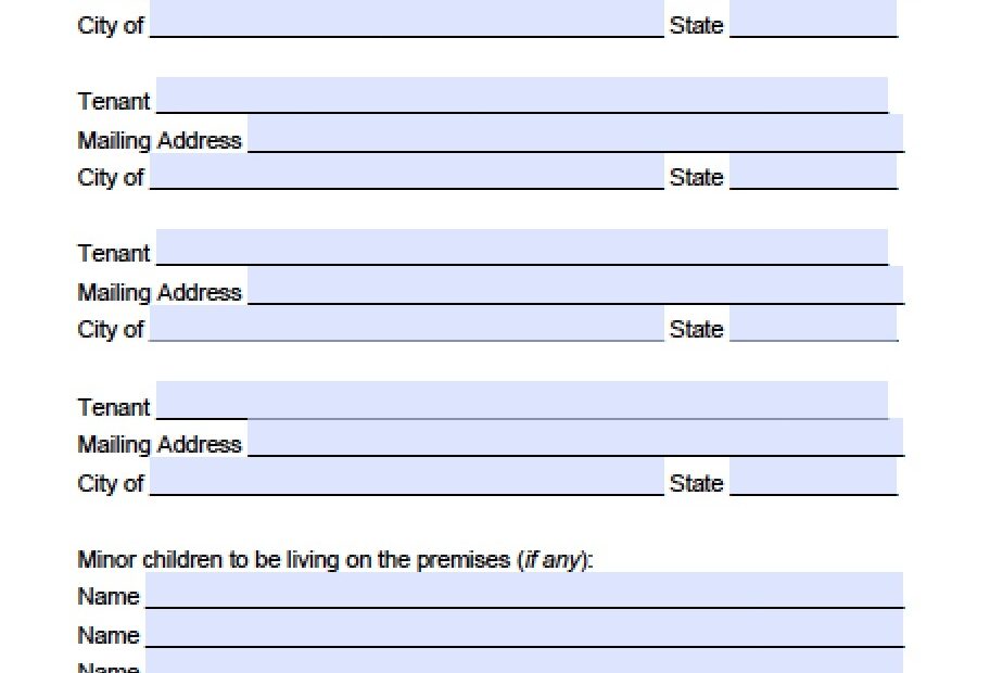Free Virginia Residential Lease Agreement PDF Word doc