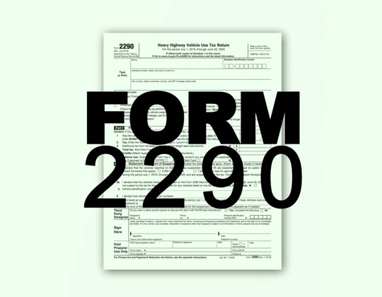 Heavy Highway Vehicle Use Tax Form 2290 Due Aug 31 Land Line Media