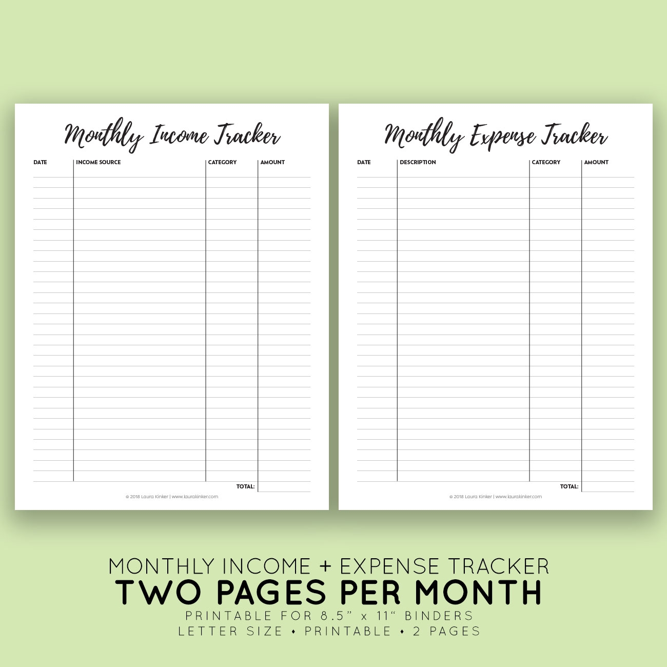 Income Expense Tracker Printable Money Tracker Business 41 OFF
