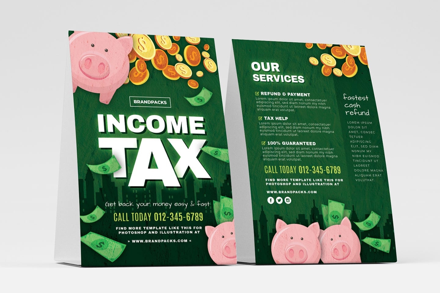 Income Tax Coupons Templates