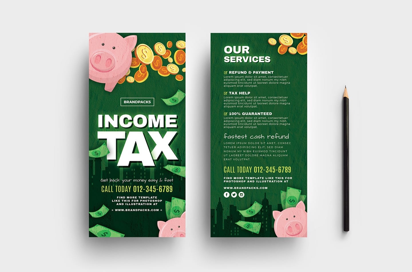Income Tax Coupons Templates