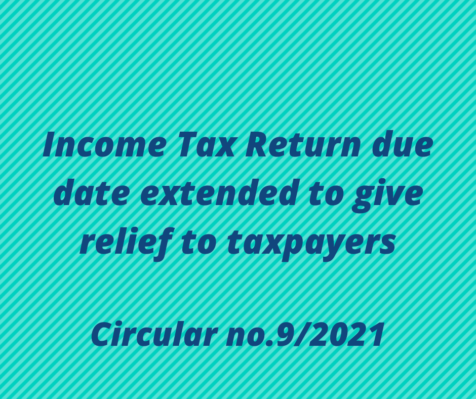 Income Tax Return Due Date Extended To Give Relief To Taxpayers GST 