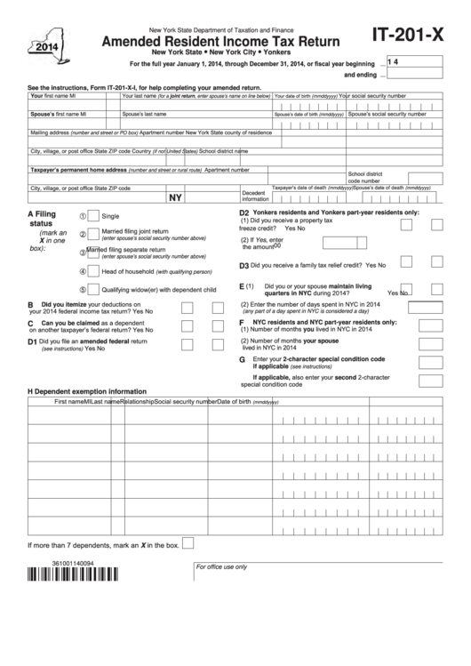 It 201 Printable Form Printable Forms Free Online