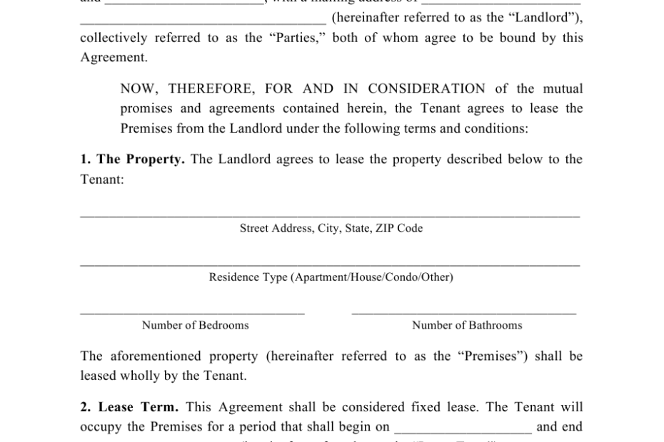North Carolina Residential Lease Agreement Create Download Free North
