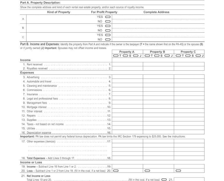Pa Income Tax Forms Printable Printable Forms Free Online