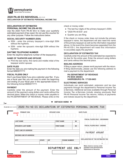 Pa Personal Income Tax Forms Printable Printable Forms Free Online