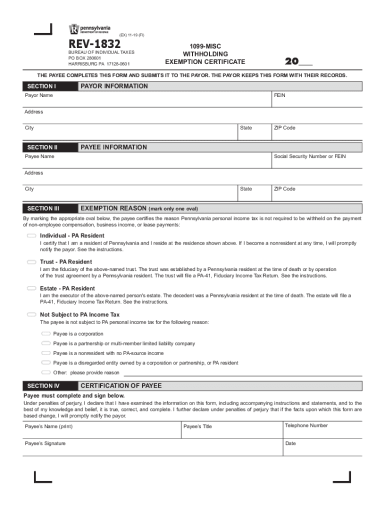 Pa State Income Tax 2019 2024 Form Fill Out And Sign Printable PDF 