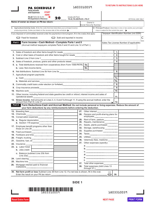 Pa State Income Tax Forms Printable TUTORE ORG Master Of Documents 