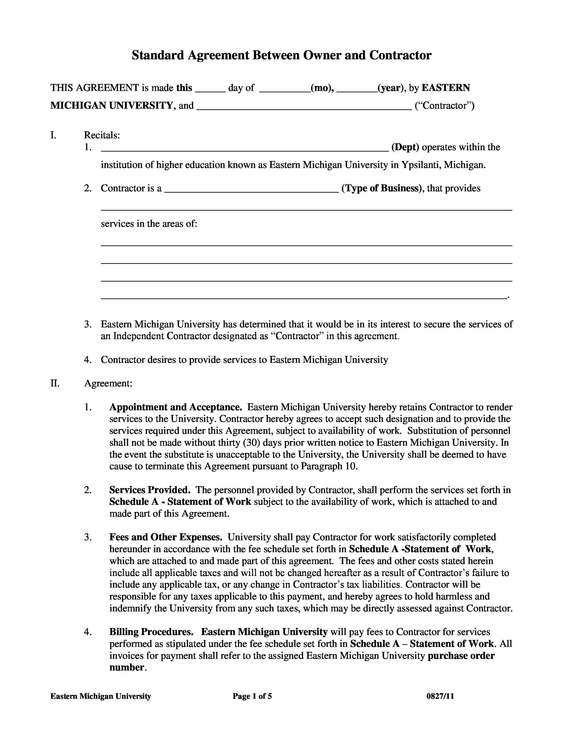 Printable Agreement Forms