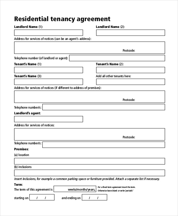 Printable Basic Lease Agreement PDF Printable Lease Agreement