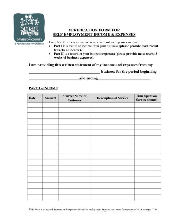 Printable Child Care Income Verification Form Printable Forms Free Online