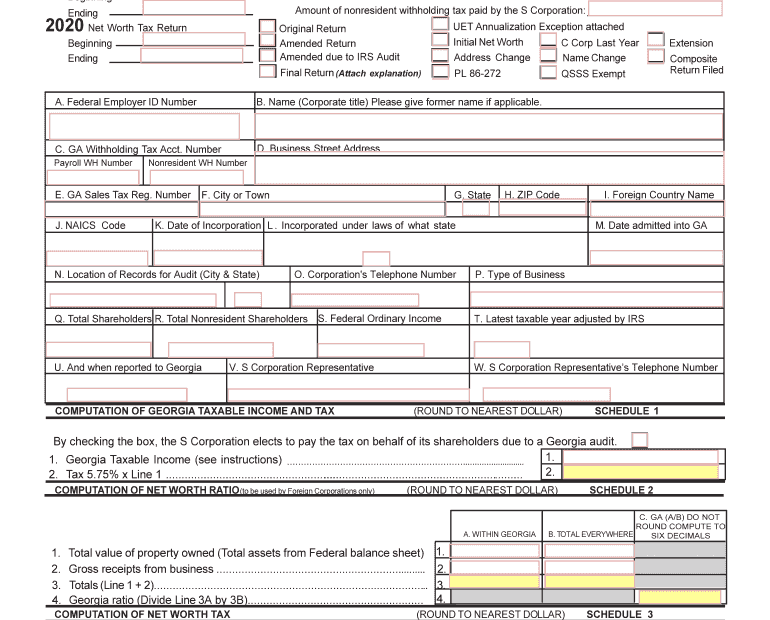 Printable Ga Income Tax Forms Printable Forms Free Online