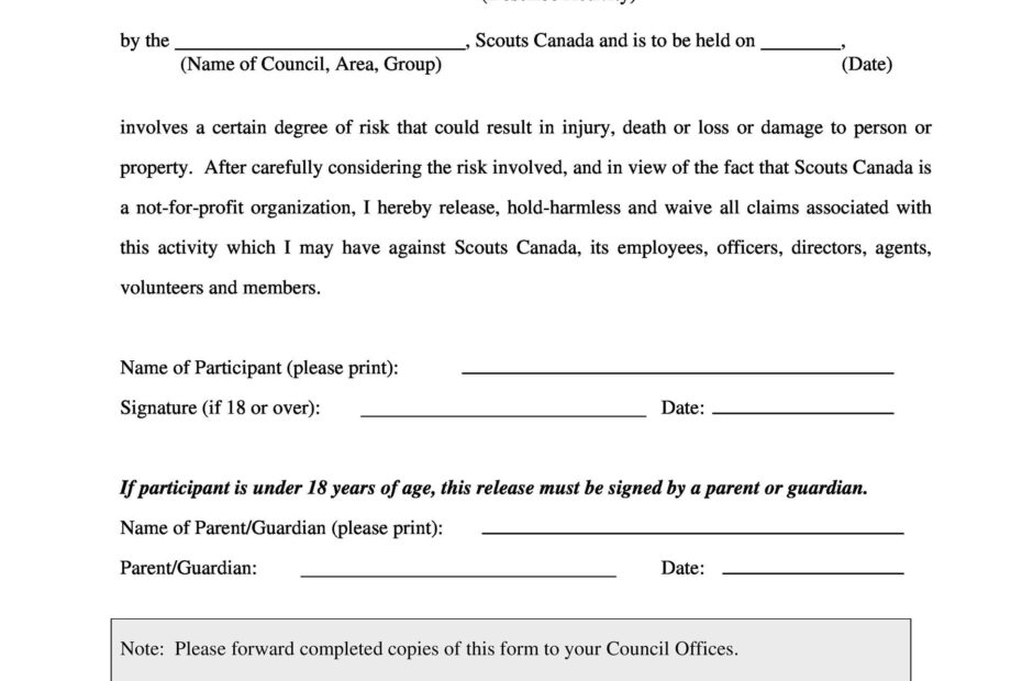 Printable Hold Harmless Agreement Template Printable Templates