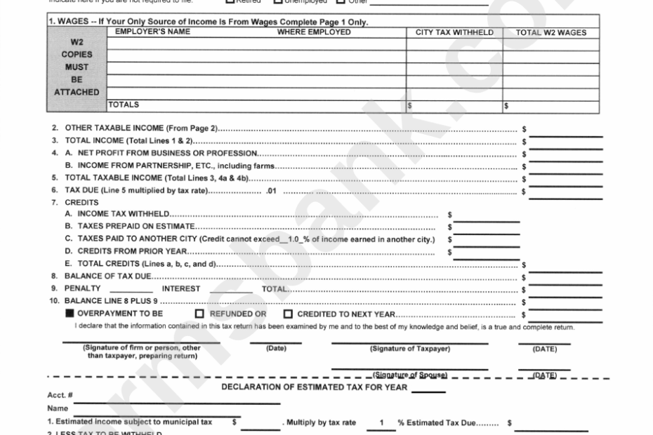 Printable Income Tax Forms Printable Forms Free Online