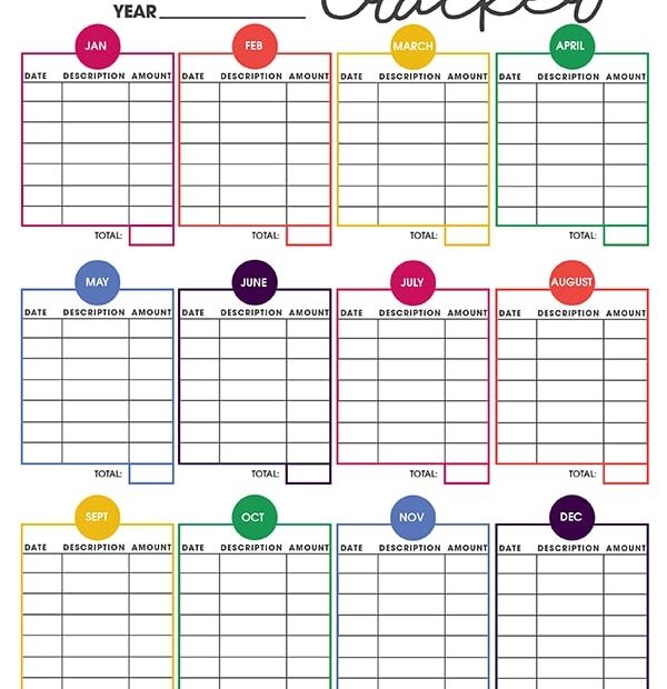 Printable Income Tracker Free Printable Included