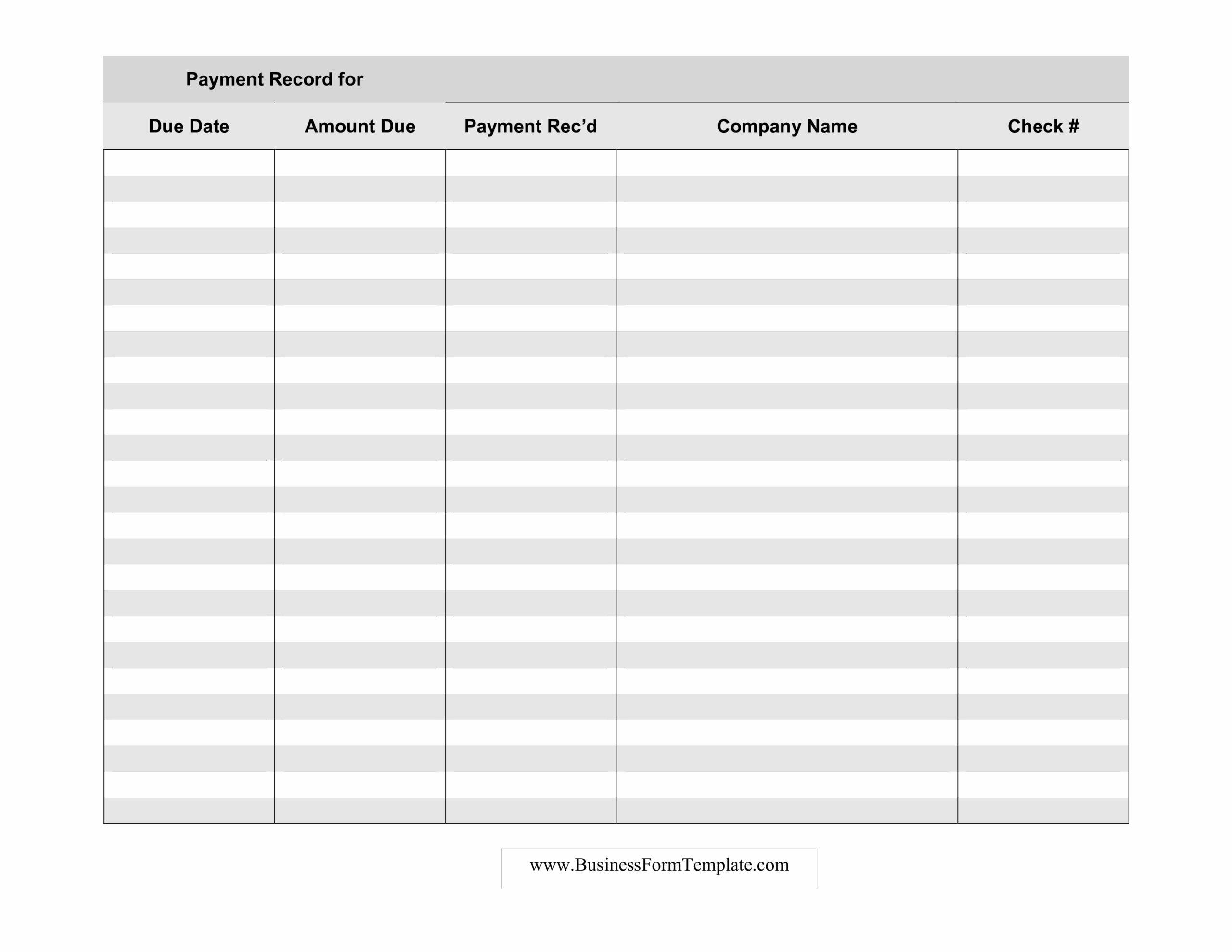 Printable Payment Log Printable Calendars AT A GLANCE