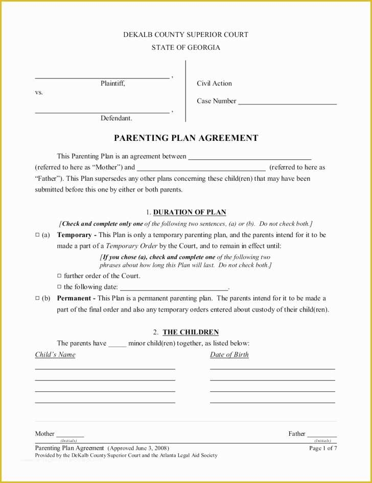 Printable Pet Custody Agreement